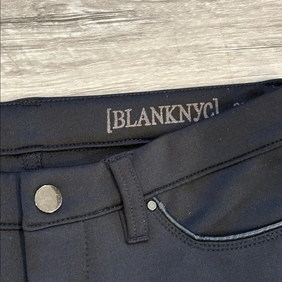 Blank NYC Black Ponte Stretchy Soft Knit Pant Slim Skinny 27 - Picture 2 of 9